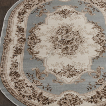 Ковер Valencia Delux 4015 - L.BLUE-BROWN - Овал