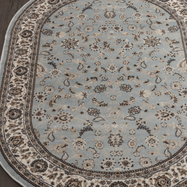 Ковер Valencia Delux d251 - L.BLUE-BROWN - Овал