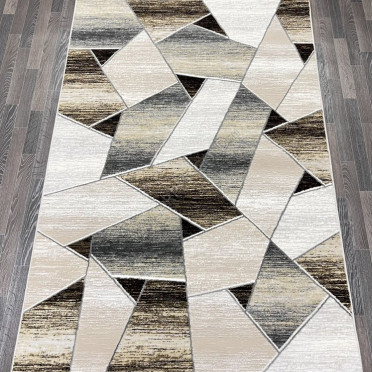 Турецкий ковер 40676D_ACIK GRI / KOYU GRI