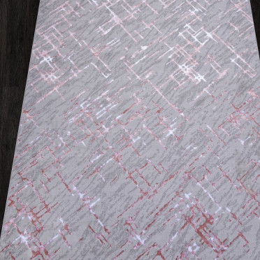 Ковер F164 - GRAY-PINK - Прямоугольник - коллекция LIMAN