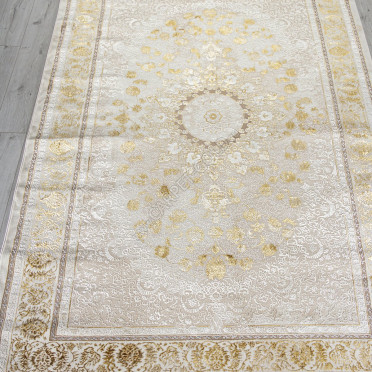 Ковер A123B - CREAM / GOLD FDY - Прямоугольник - коллекция ZARINA