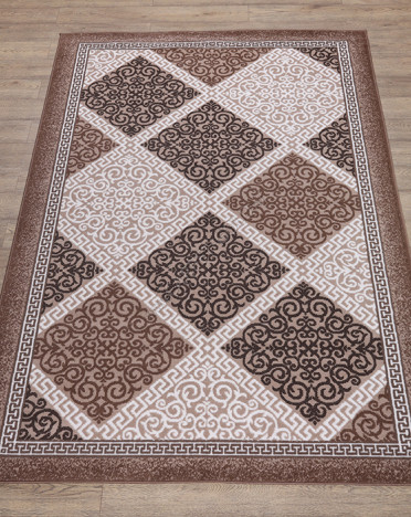 Ковер российский 15857-10833 Лайла де Люкс (Полипропилен, бежевый)