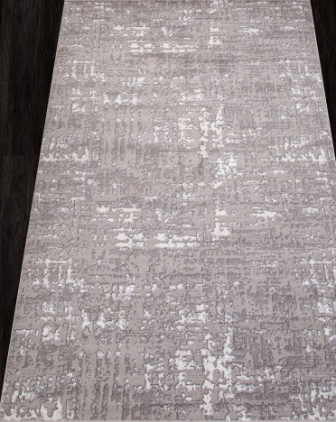 Ковер российский 8667 RICHI (PP Heatset Высокоплотный, серый, кремовый) прямоугольный