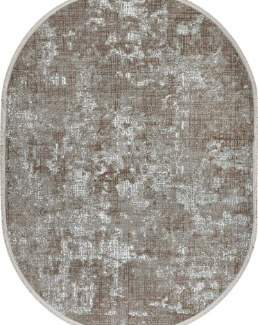 Ковер турецкий овальный 36941A Avangard (полиэстер хит сет, бежевый)