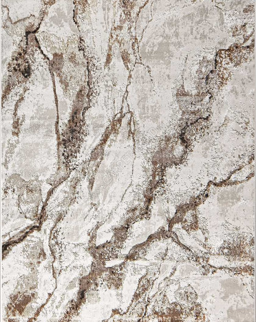 Ковер турецкий 38552A Eliza (полиэстер хит сет, бежевый, коричневый)