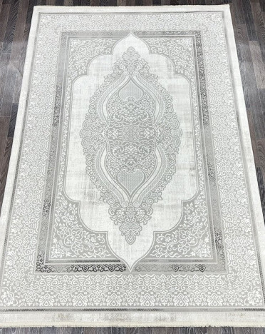 Ковер турецкий 16105-1 Gordion (Полиэстер хит-сет, серый)