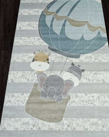 Ковер российский F263 SOFIT (Фризе, серый)