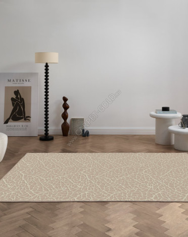 Ковер бельгийский 1094c475044 Lana (Вискоза - Шерсть, бежевый, серый)