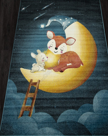 Ковер российский C226 ORION (Фризе, синий)