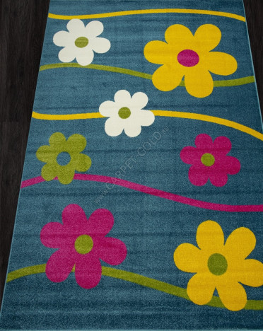 Ковер российский 1021 ORION (Фризе, синий)