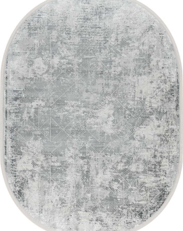 Ковер овальный турецкий 38709A Nova Avalon (Полиэстер, серый)