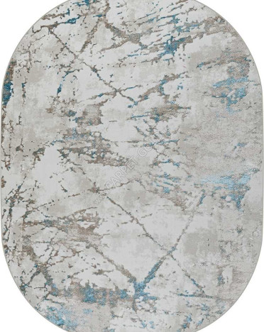 Ковер турецкий 38894A Olimpos (PP Heatset Высокоплотный, бежевый, голубой)