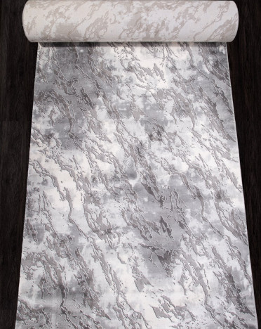 Ковер турецкий 04075G Karmen Hali (PP Heatset Высокоплотный, серый)