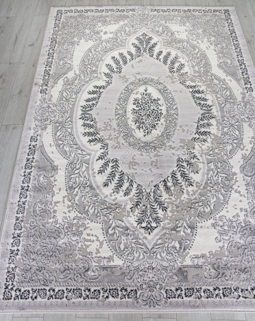 Ковер российский F290 PALERMO (PP Heatset Высокоплотный, серый) прямоугольный