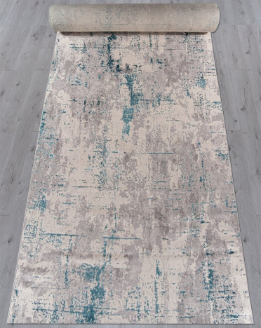 Ковер российский F169 Меринос (Полиэстер, синий, серый)