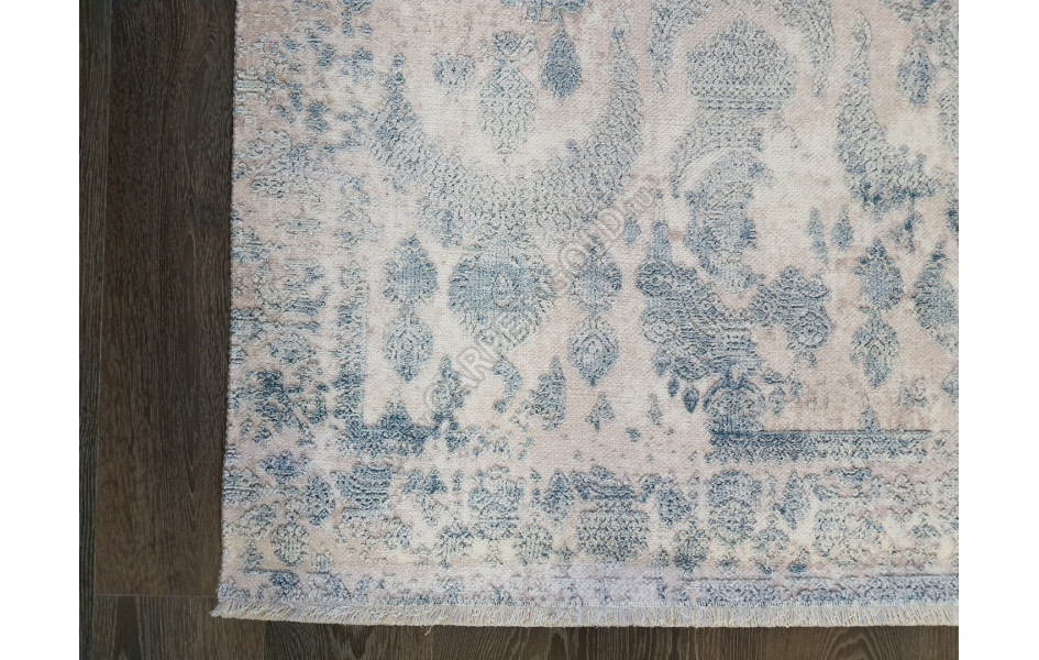 Безворсовый ковер лофт дизайн BANCO P1055 BEIGE-NAVY