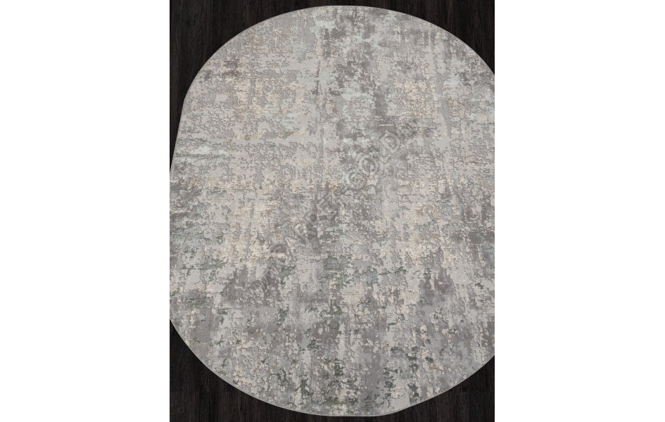 Ковер F165 - CREAM-BLUE - Овал - коллекция LIMAN