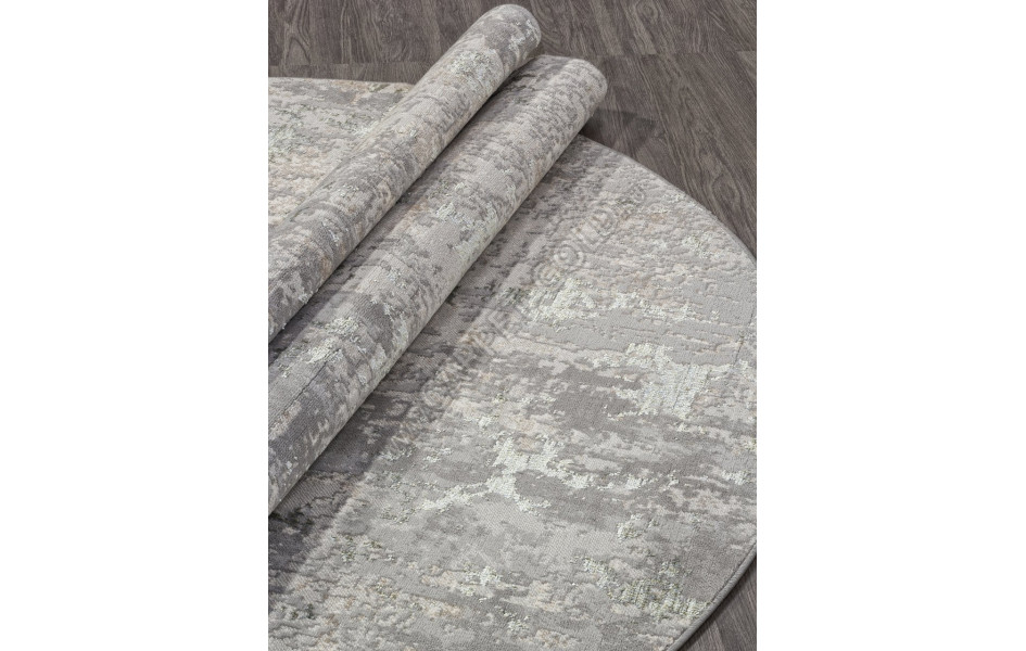 Ковер F165 - CREAM-BLUE - Овал - коллекция LIMAN