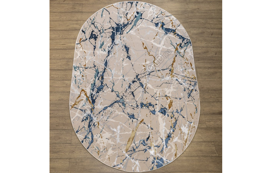 КОВРЫ ДИЗАЙН MZ29A ЦВЕТ SHRINK BEIGE Rich овал